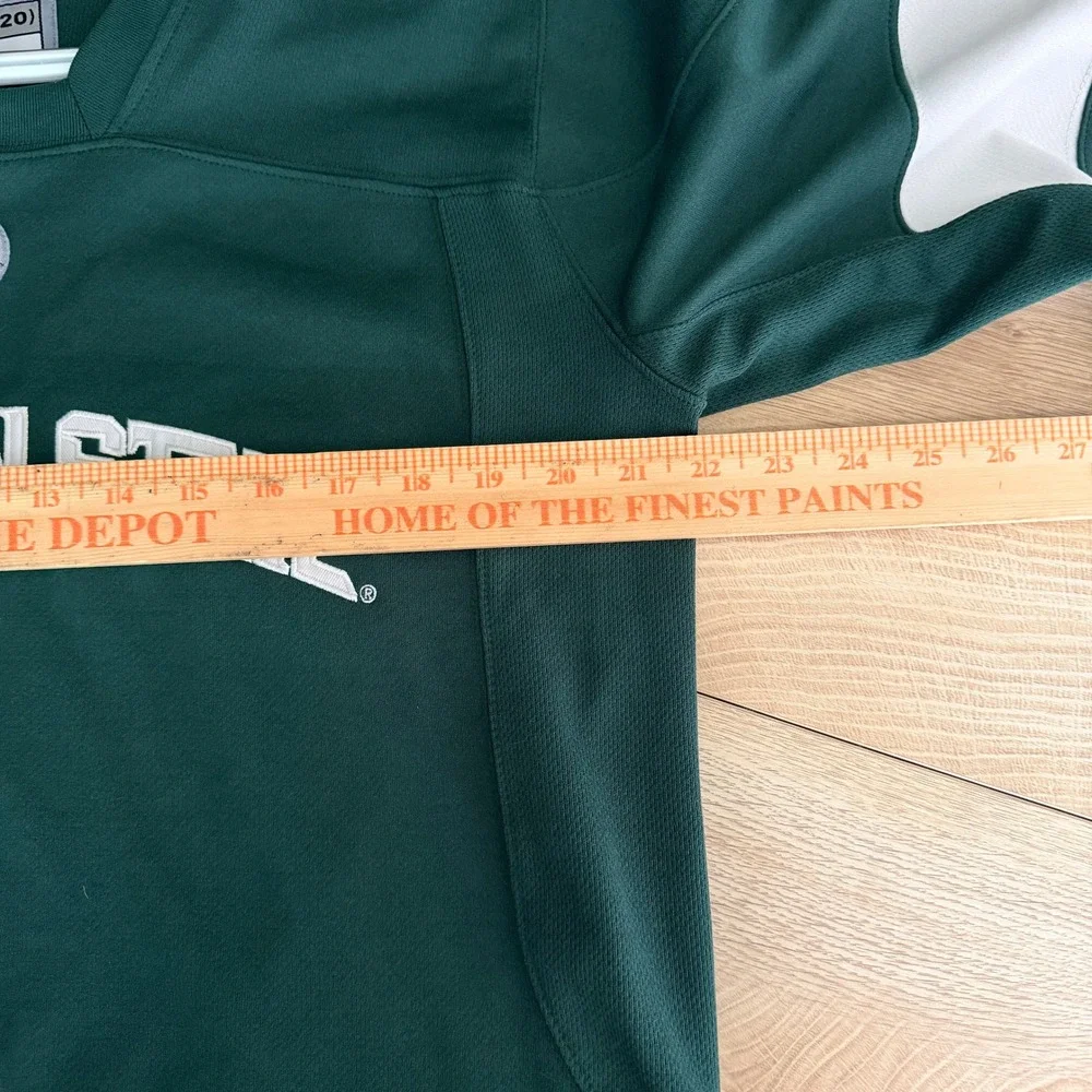 Nike Team Michigan State Spartans Hockey Jersey Youth XL (20) Green NCAA read
